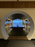 A bright, modern school lobby captured in a 360-degree virtual tour.