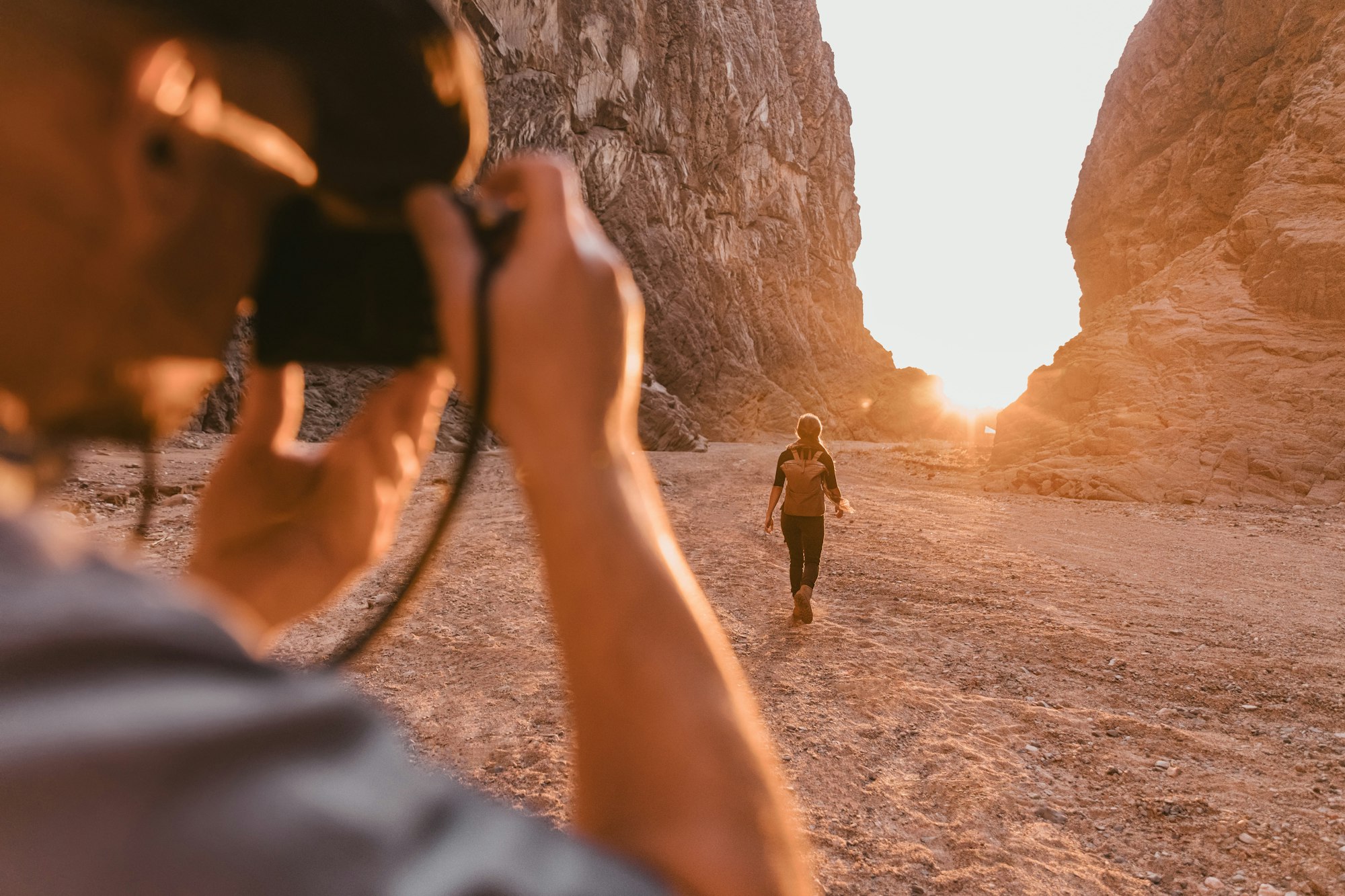 A beautiful and ancient spring fed canyon which weaves its way through 400-meter-tall towers of granite, sandstone and basalt, before plunging into the Gulf of Aqaba | Shiʻb Mūsá – NEOM, Saudi Arabia.