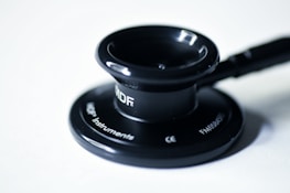 Close-up of a high-quality medical device with clear branding and details.