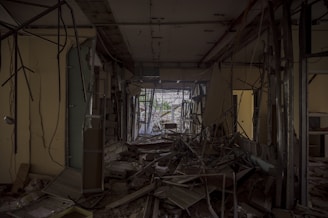 A dark alley representing destruction and chaos.