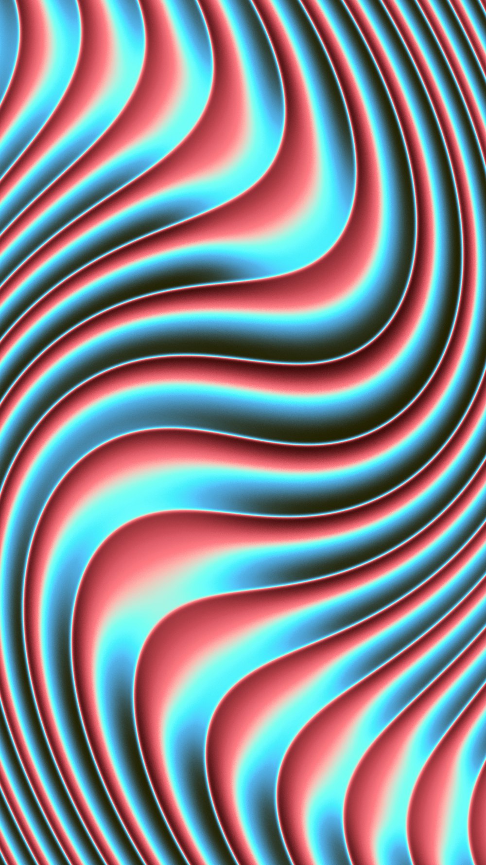 a computer generated image of a blue and red swirl