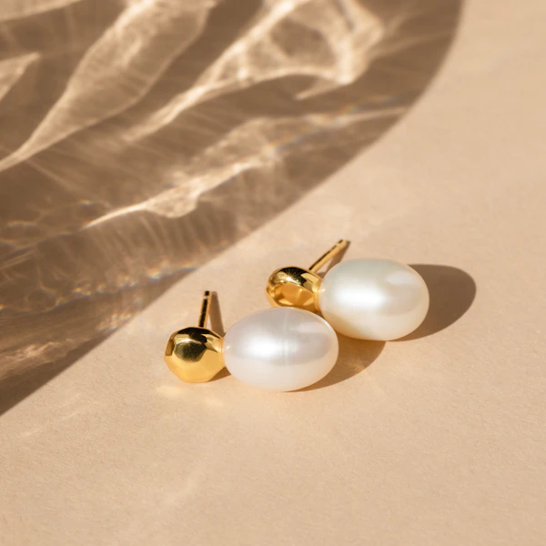 Sterling Pearl Drop earrings