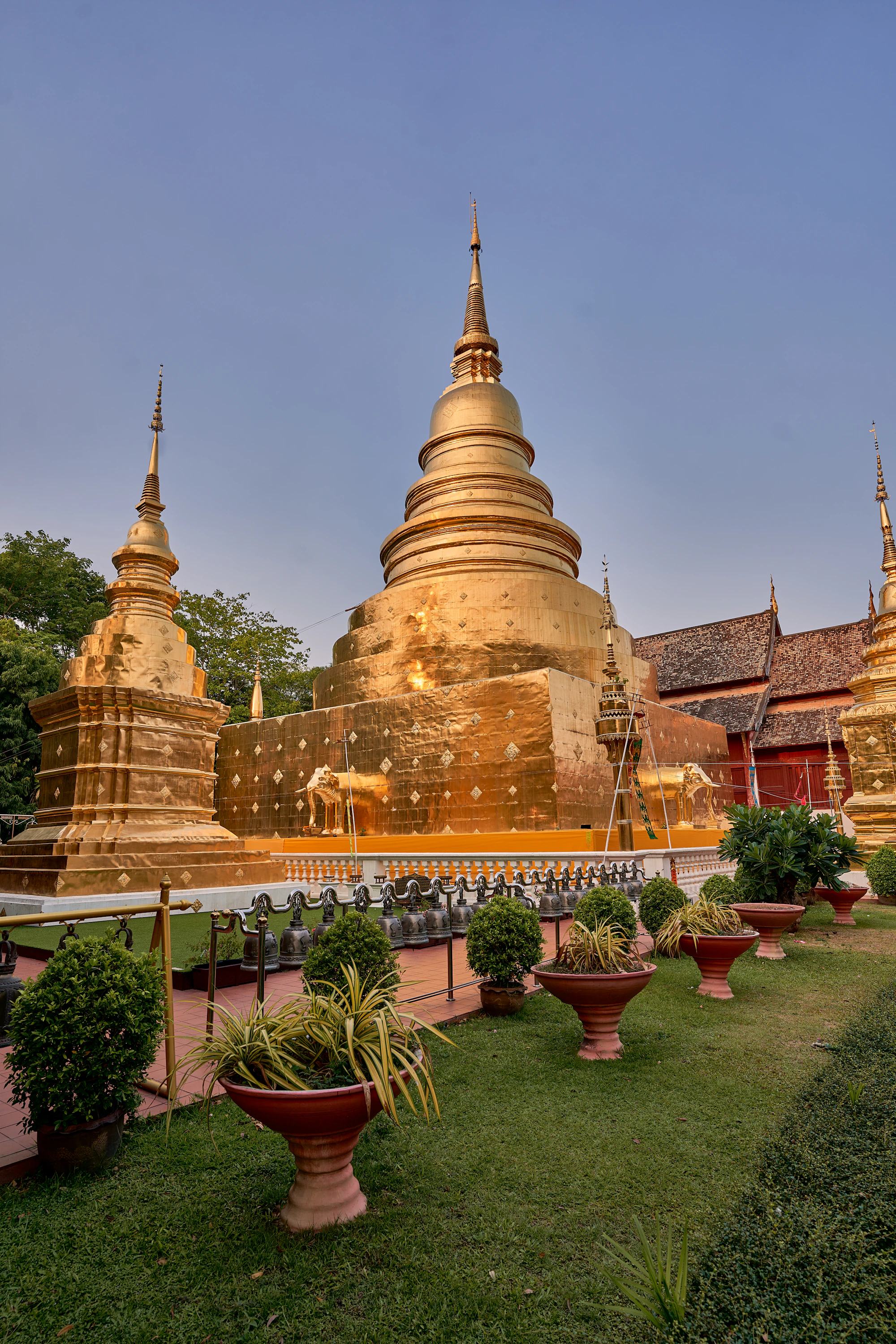 The golden chedi and viharn of Wat Phra Singh, Chiang Mai