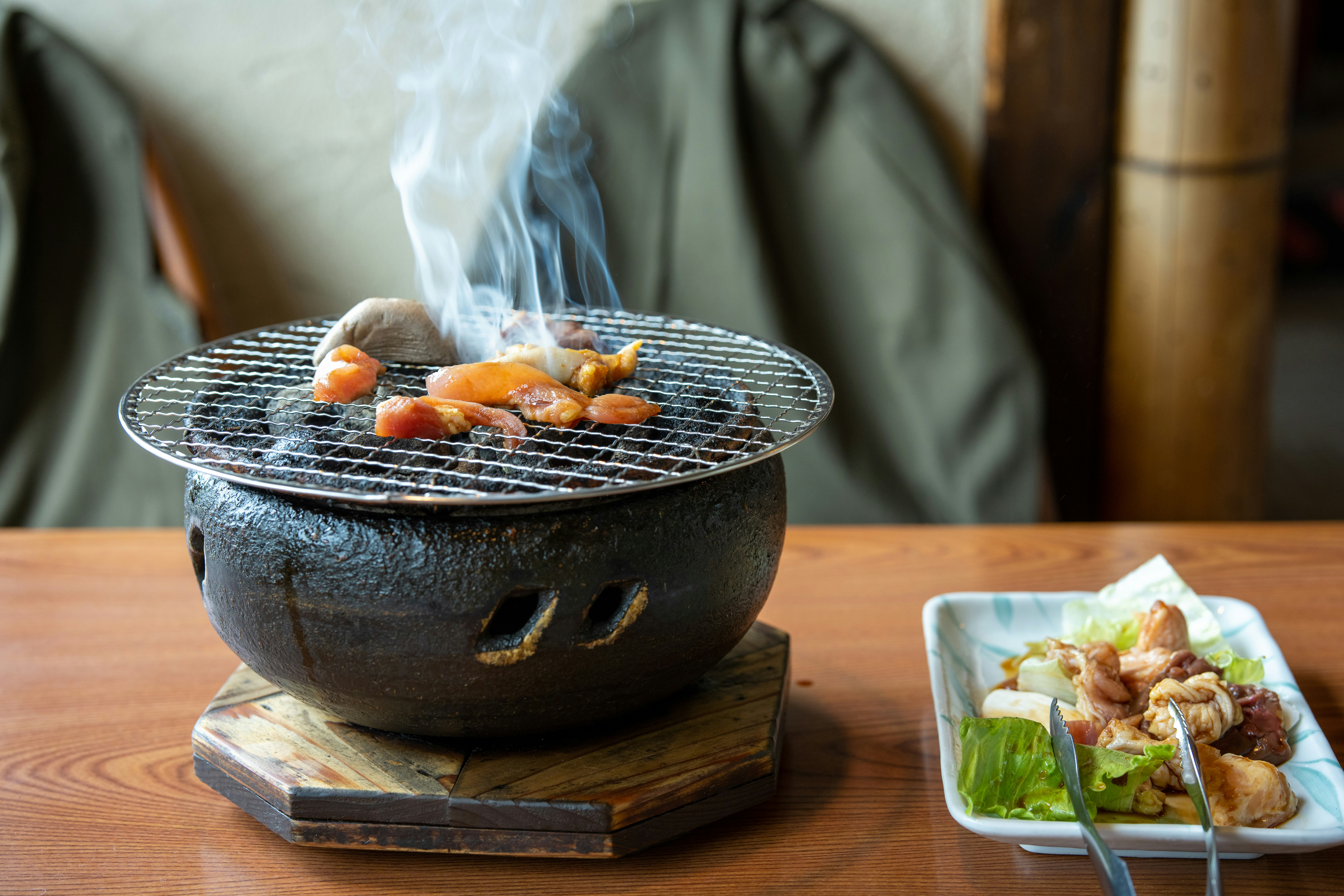 Japanese nabe hotpot in a cozy izakaya