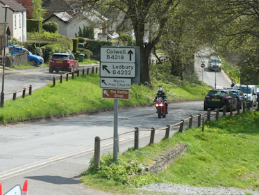 Map highlighting Redditch and surrounding towns in Worcestershire county.