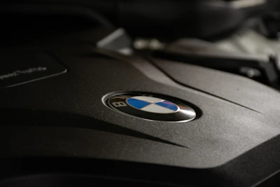 A freshly repaired engine cover with neat seams and water-resistant fabric.