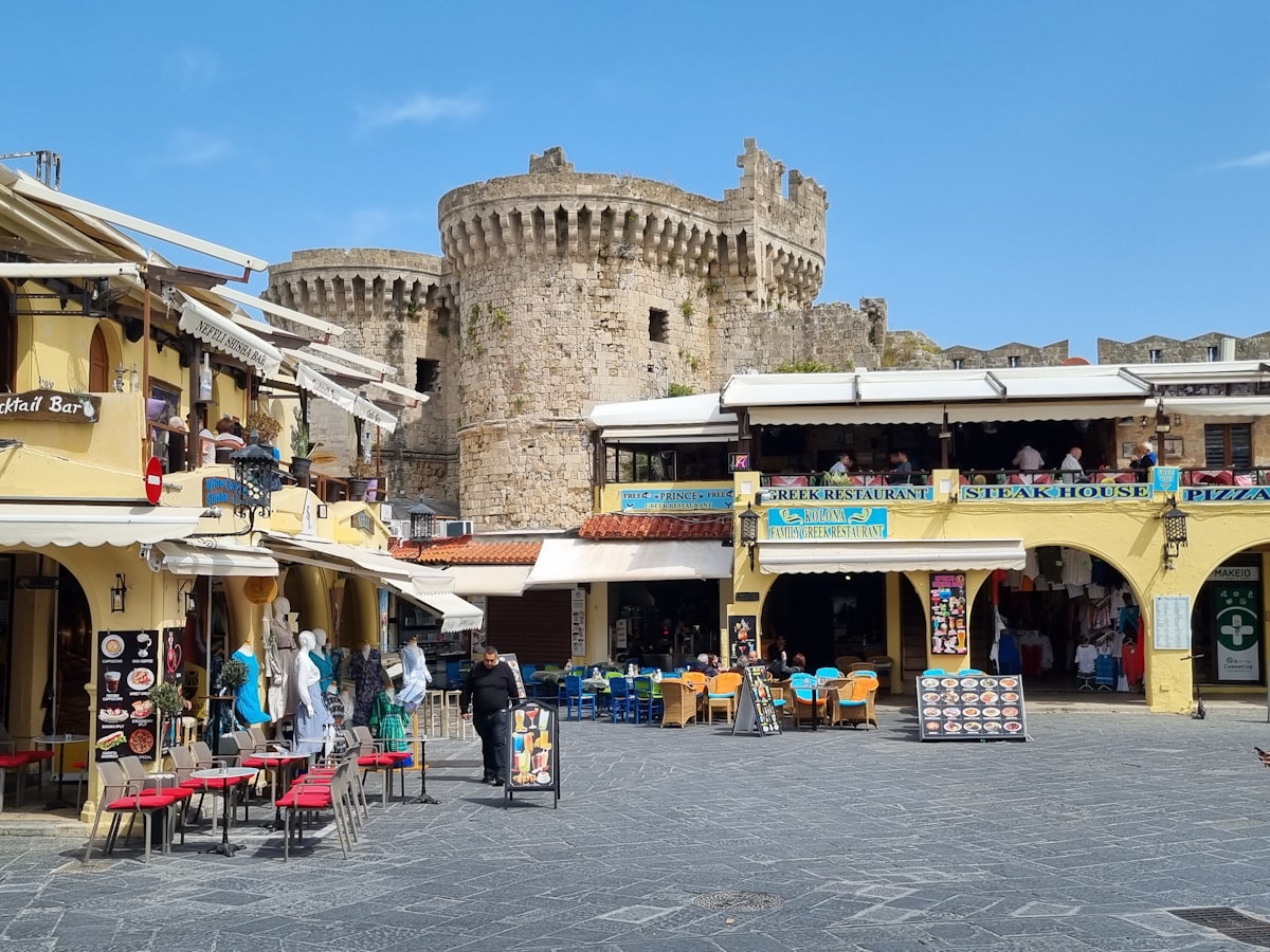 Rhodes October — Lindos village in autumn light