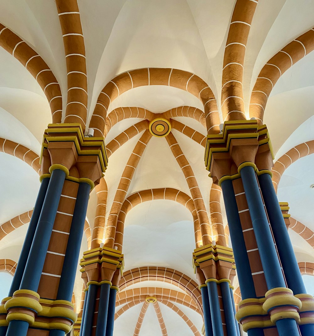 a very large building with a very long ceiling