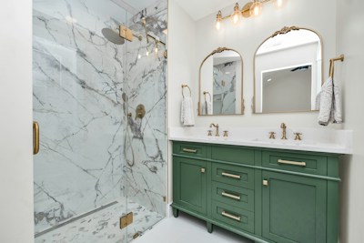 Contemporary Bathroom Vanity - Sophisticated vanity with premium fixtures by Sage Kitchen and Bath in Bathroom