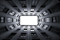 a very tall building with lots of windows