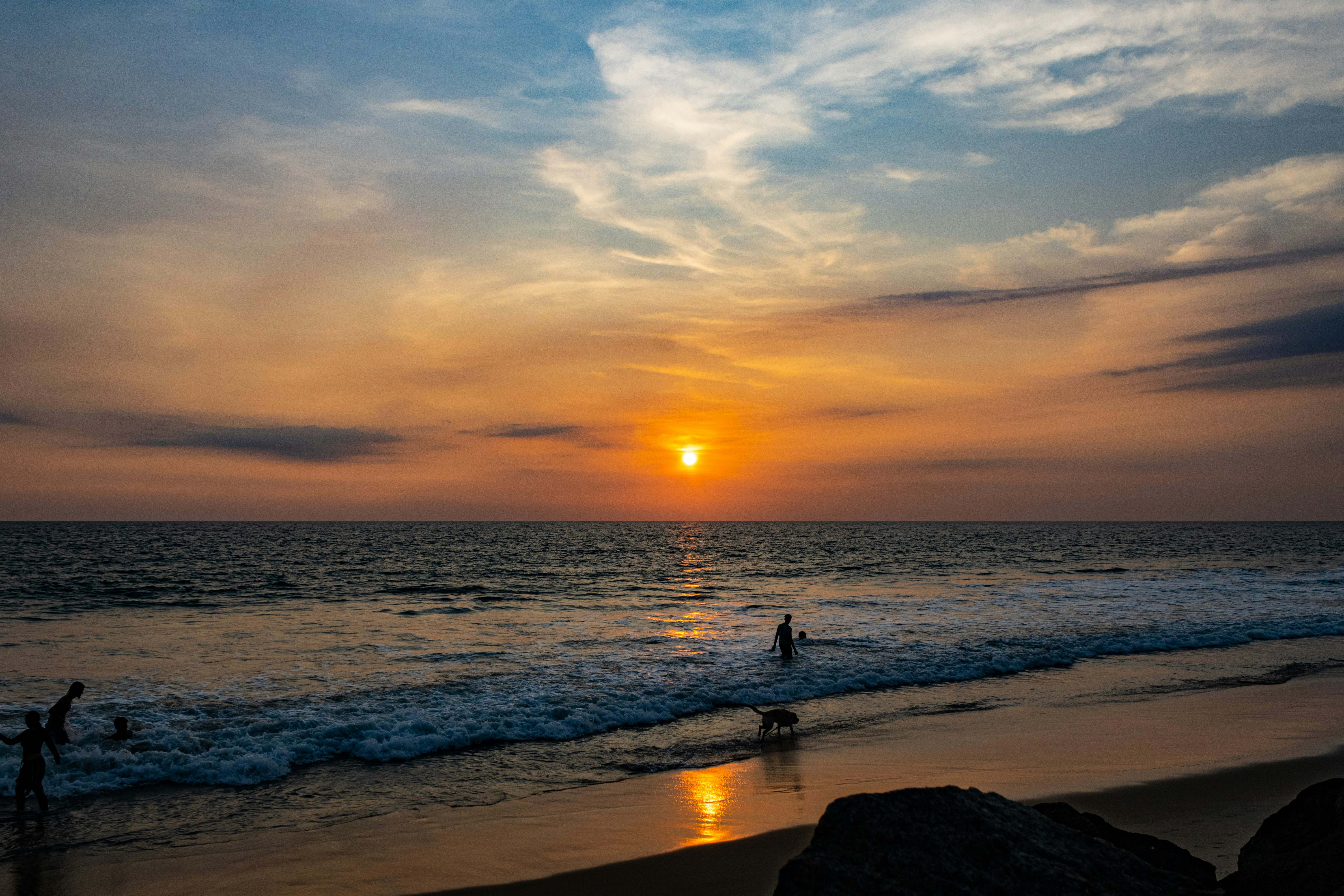 Landscape view of the beach
