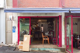 A welcoming storefront in a vibrant neighborhood.