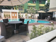 Outdoor patio area perfect for family gatherings and relaxation.