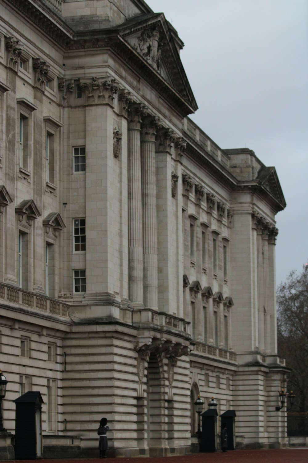 a large building with a clock on the front of it