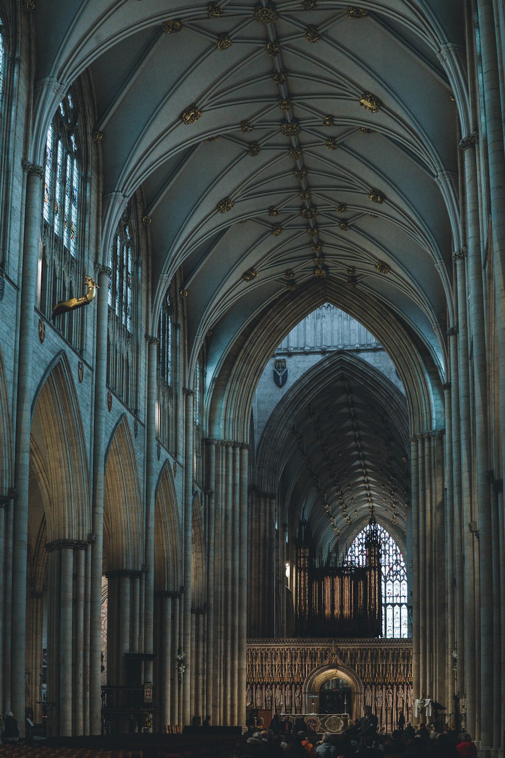 a large cathedral filled with lots of people