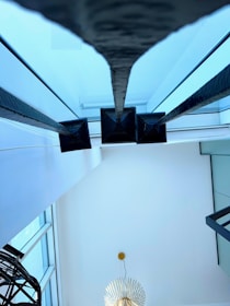 An elegant home pole accentuating a modern interior design.