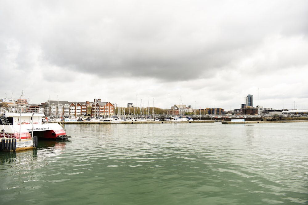 a body of water with boats in it