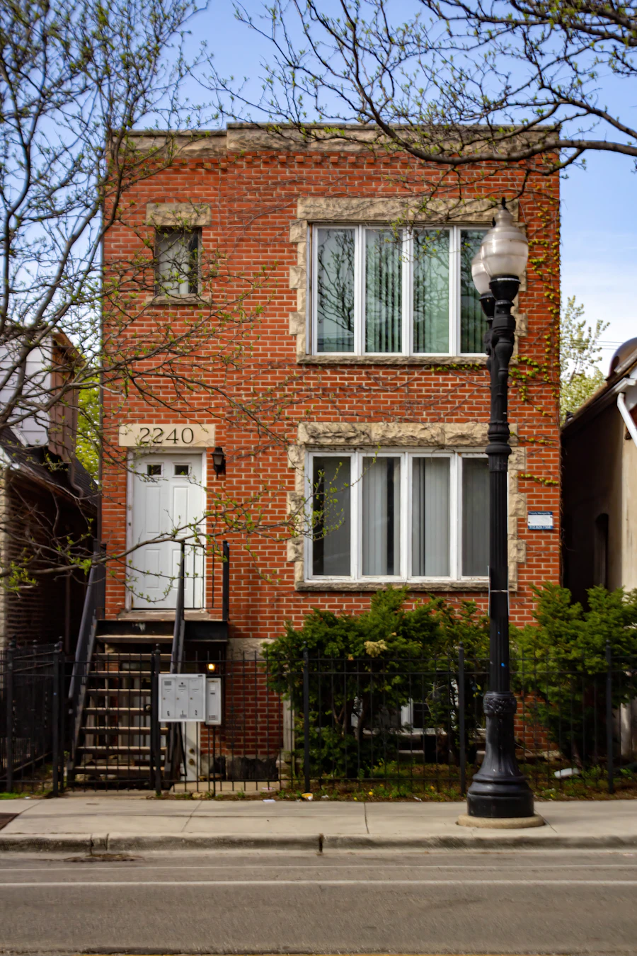 Classic Chicago brick two-flat