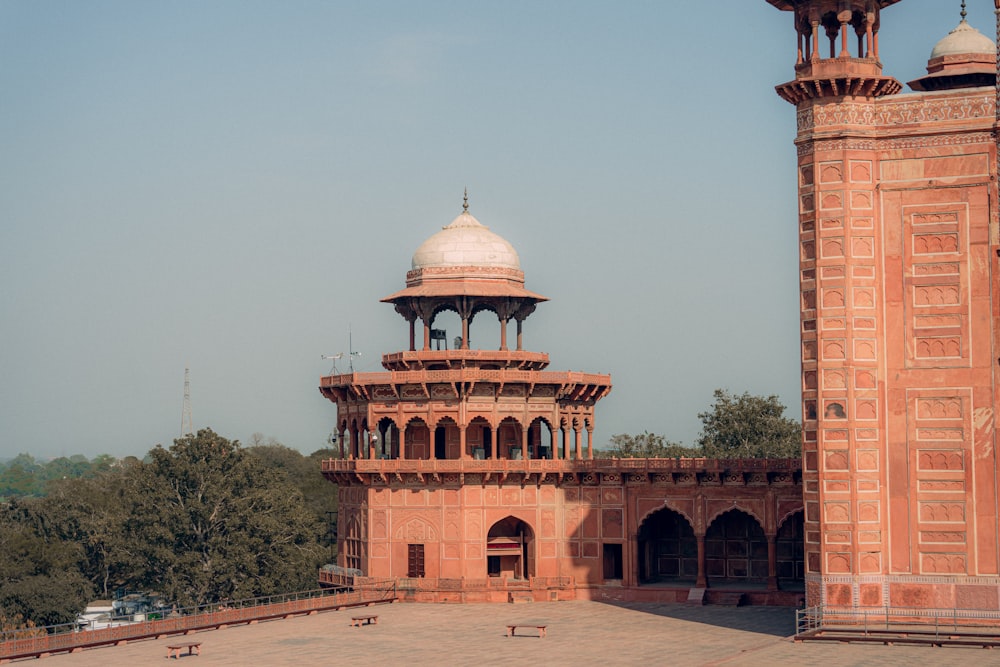 a tall tower with a clock on top of it