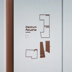 Simple illustration of a community map highlighting local connections in Dankowice