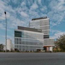 A sleek, modern office building representing Moracen LLC's headquarters in Pennsylvania.