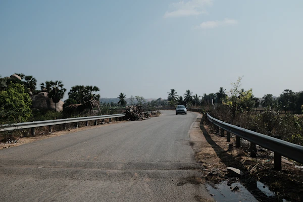Indian highway car travel