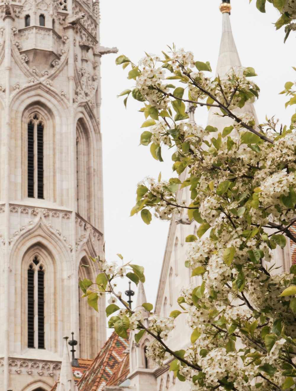 a tall tower with a clock on top of it