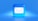 a blue button with a white envelope on it