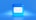 a blue button with a white envelope on it