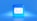 a blue button with a white envelope on it