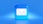 a blue button with a white envelope on it