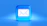 a blue button with a white envelope on it