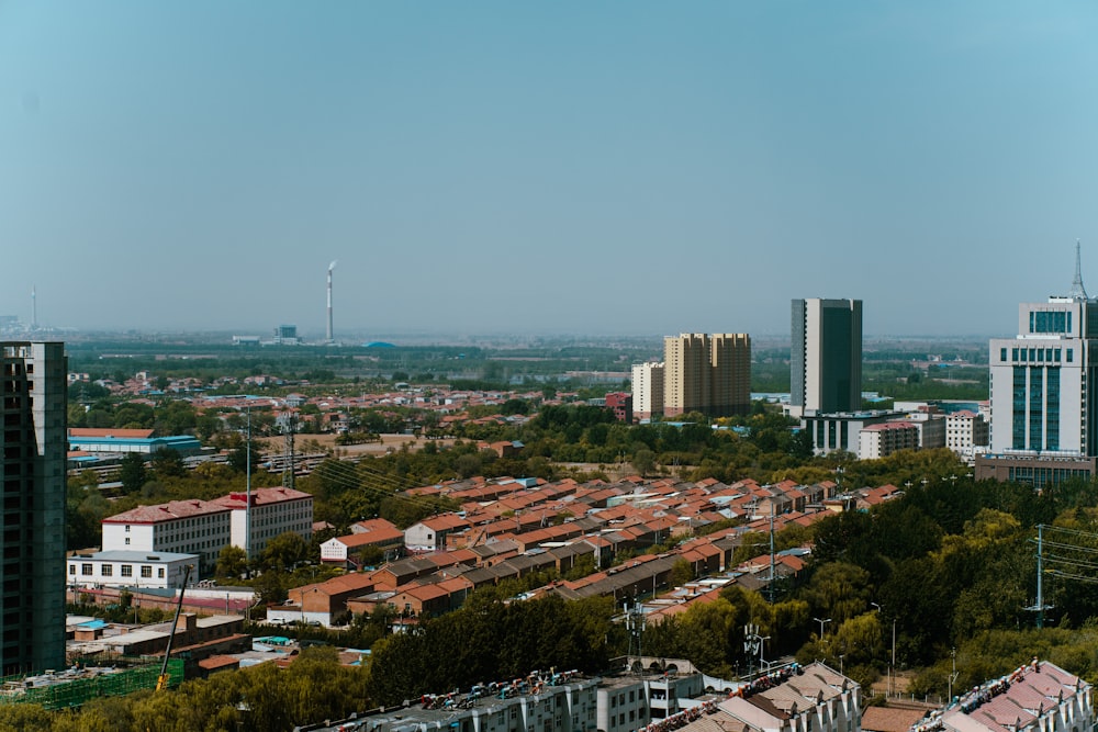 a city with a lot of tall buildings