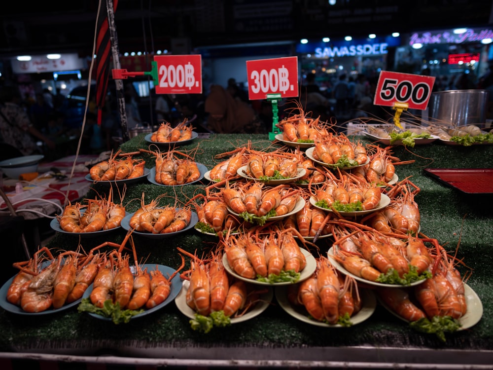 a bunch of food that is on a table