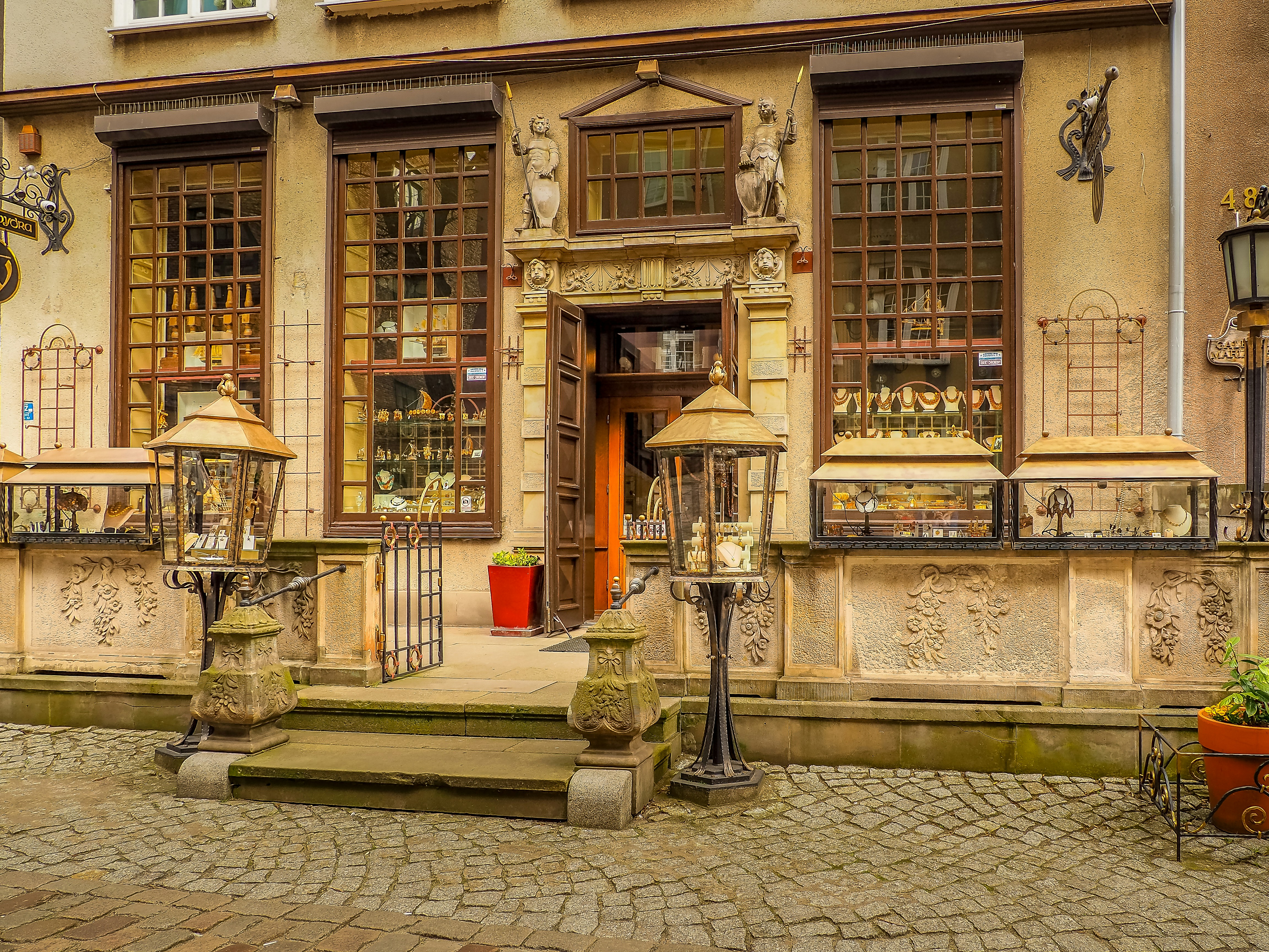 a building with a clock on the front of it