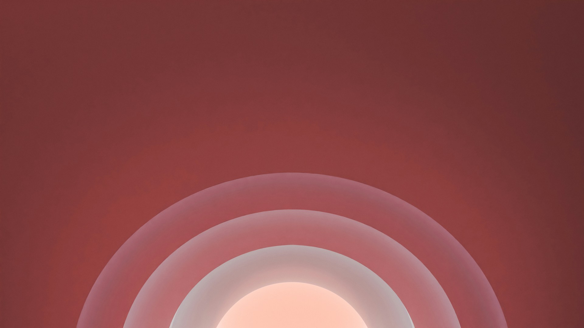 an abstract photo of a red and white circle
