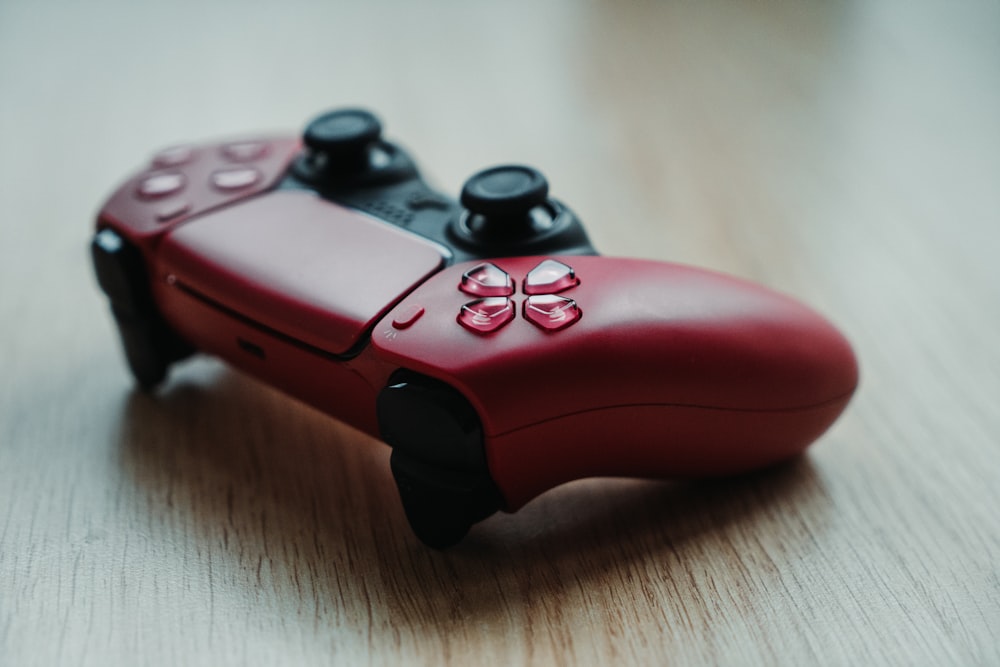 a close up of a video game controller