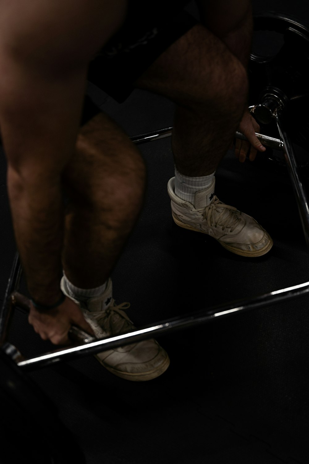 a close up of a person riding a bike