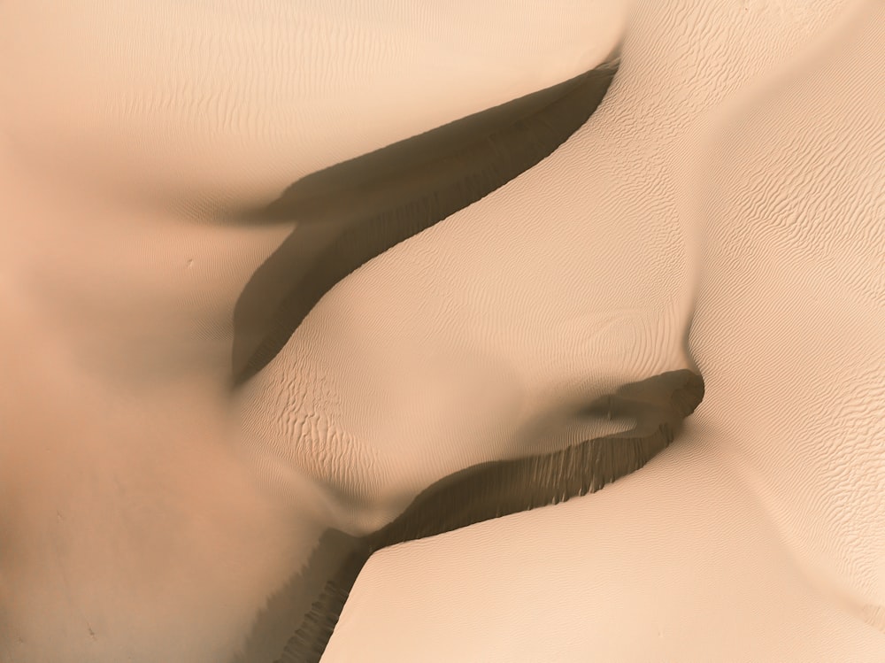 a picture of a desert with sand blowing in the wind