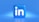 A 3D representation of the LinkedIn logo featuring a rounded blue square with the letter 'in' prominently displayed in white. The background is a gradient of blue hues, providing a clean and professional appearance.