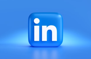 a blue linked icon on a blue background by Mariia Shalabaieva (@maria_shalabaieva)