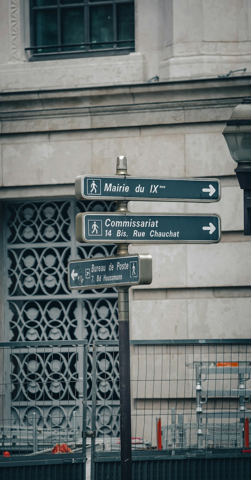 a street sign in front of a building