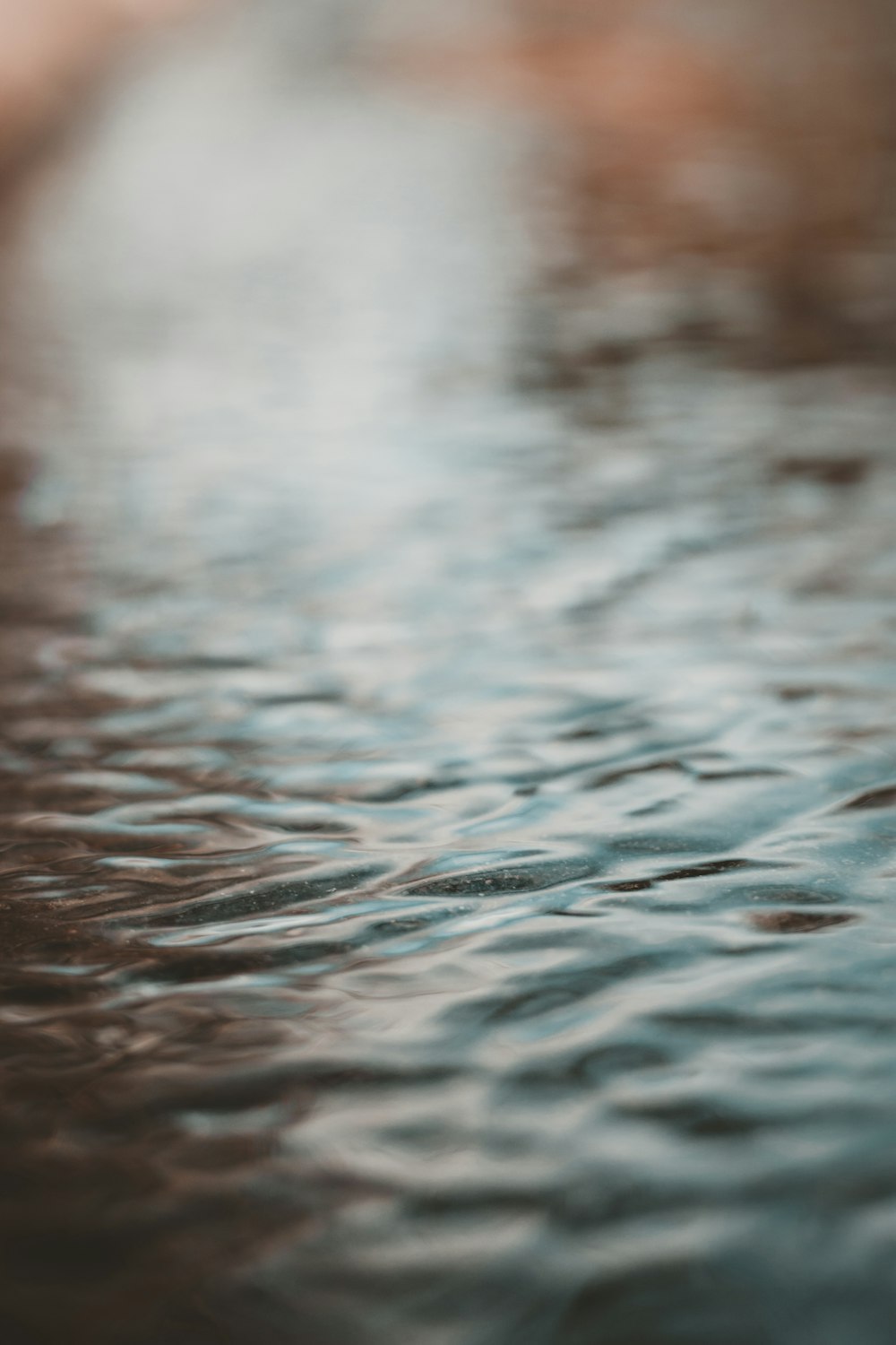 a blurry photo of water with ripples on it