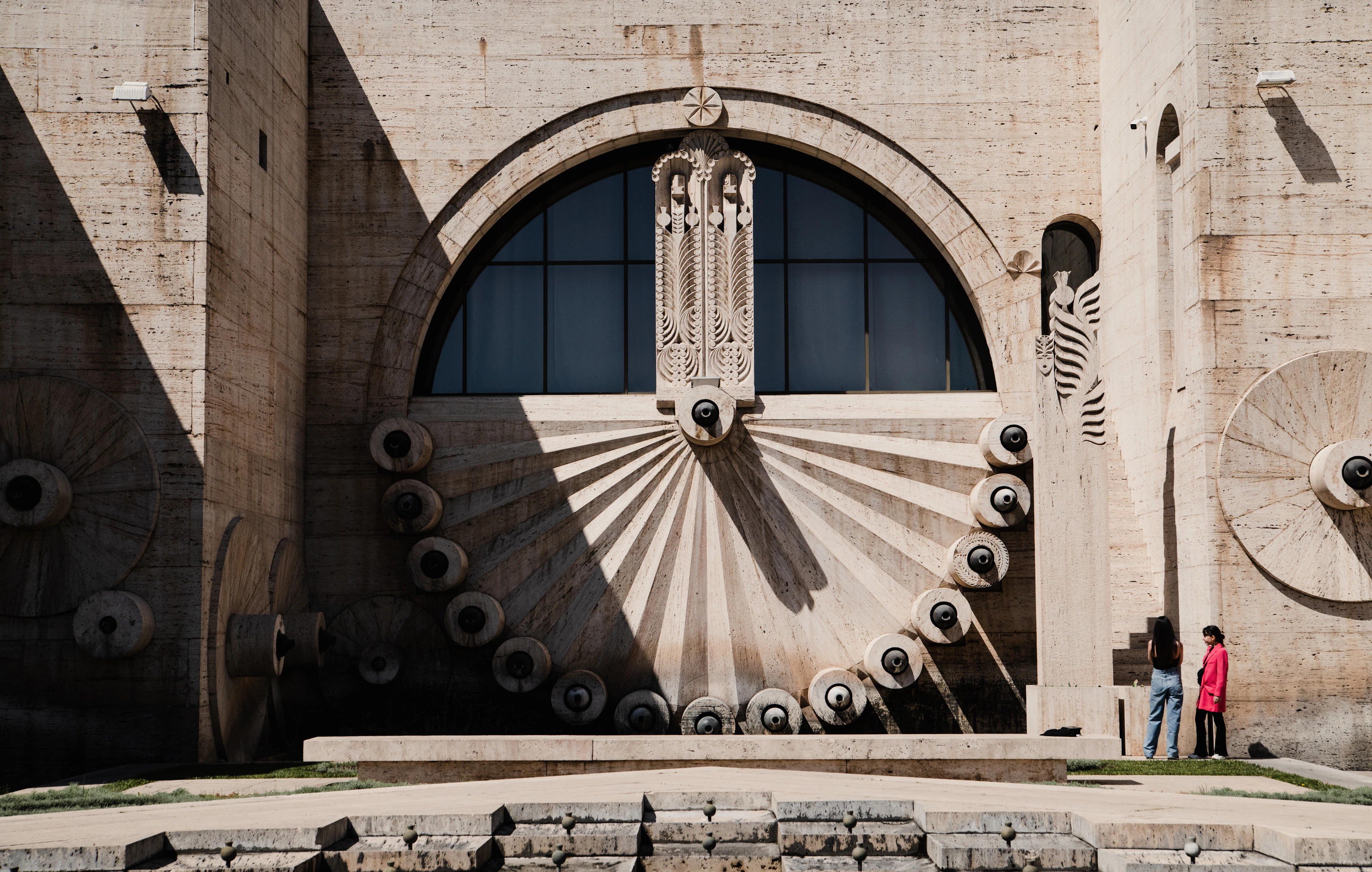 The Cascade complex in Yerevan, its stone terraces climbing away from the city