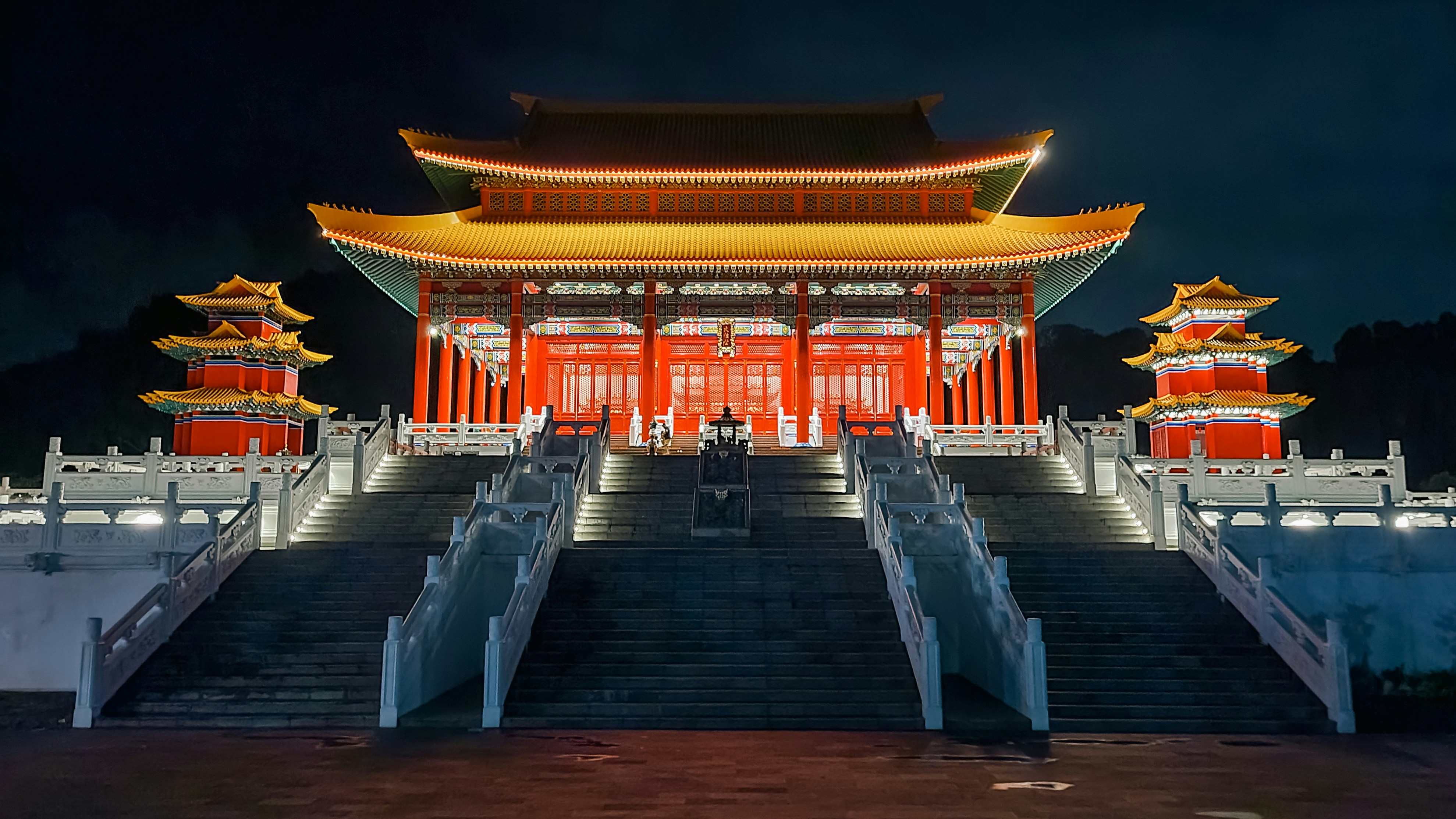 a large building with stairs leading up to it
