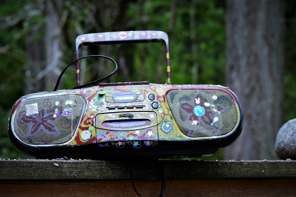 Neon Boombox