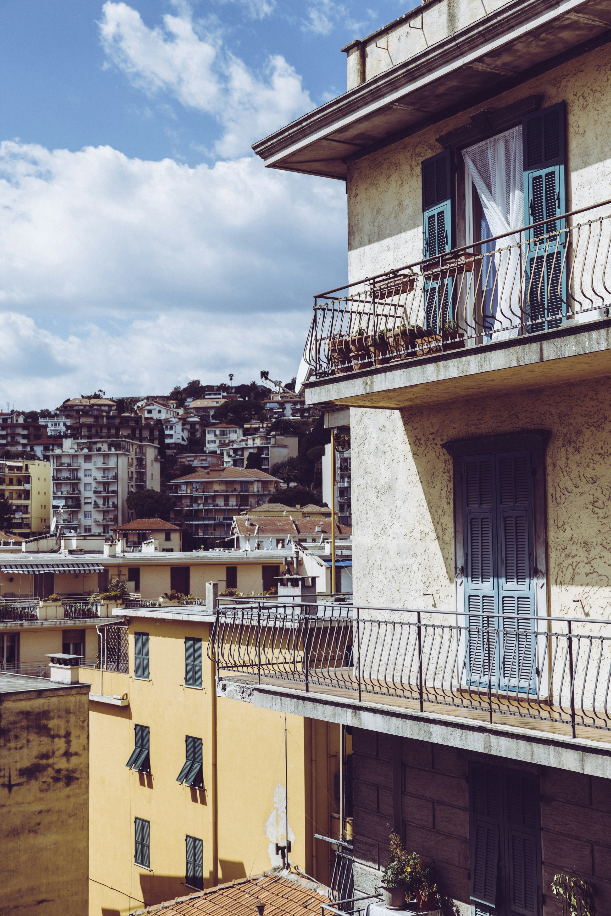 a building with balconies and balconies on the balconies