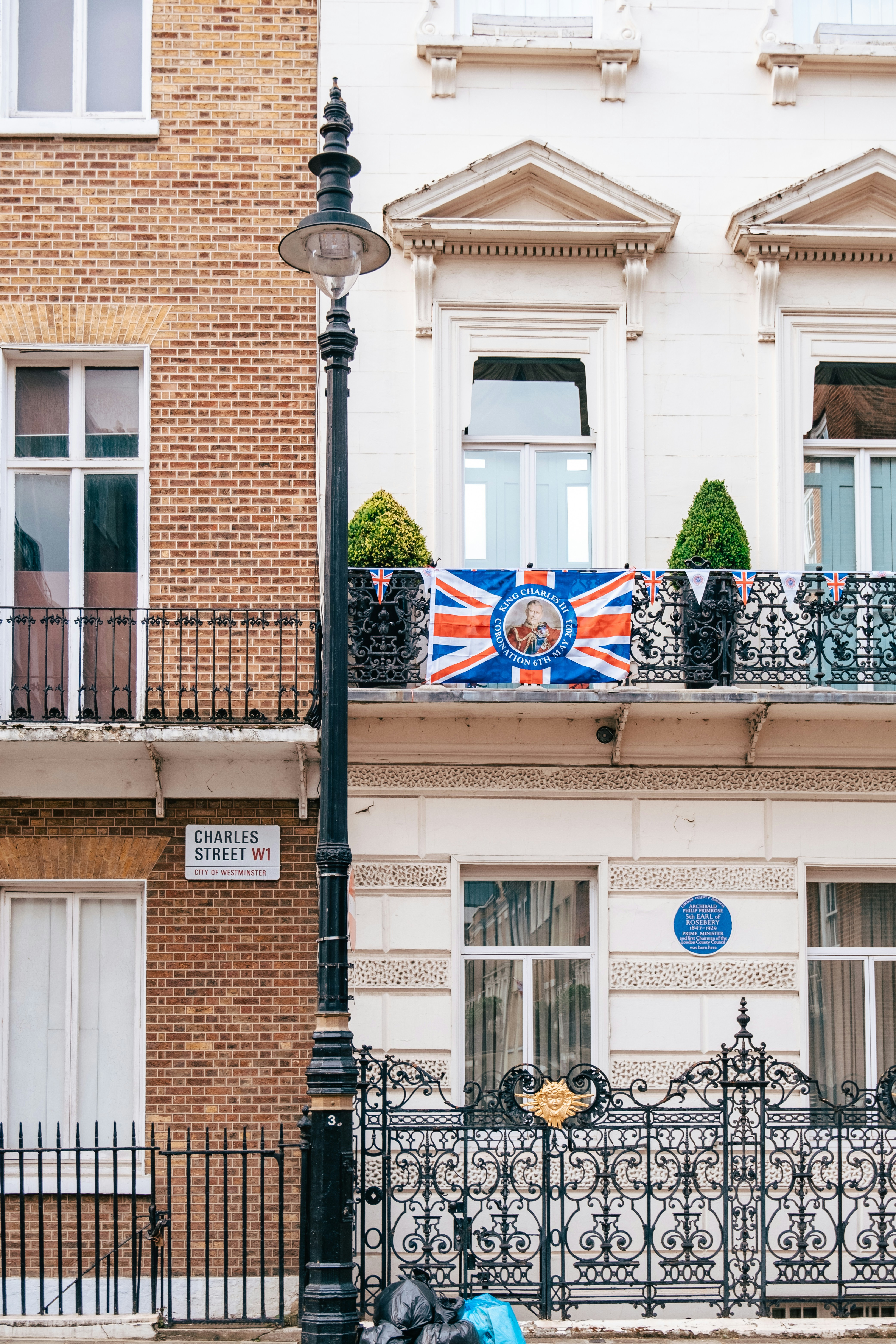 a building with a flag on top of it