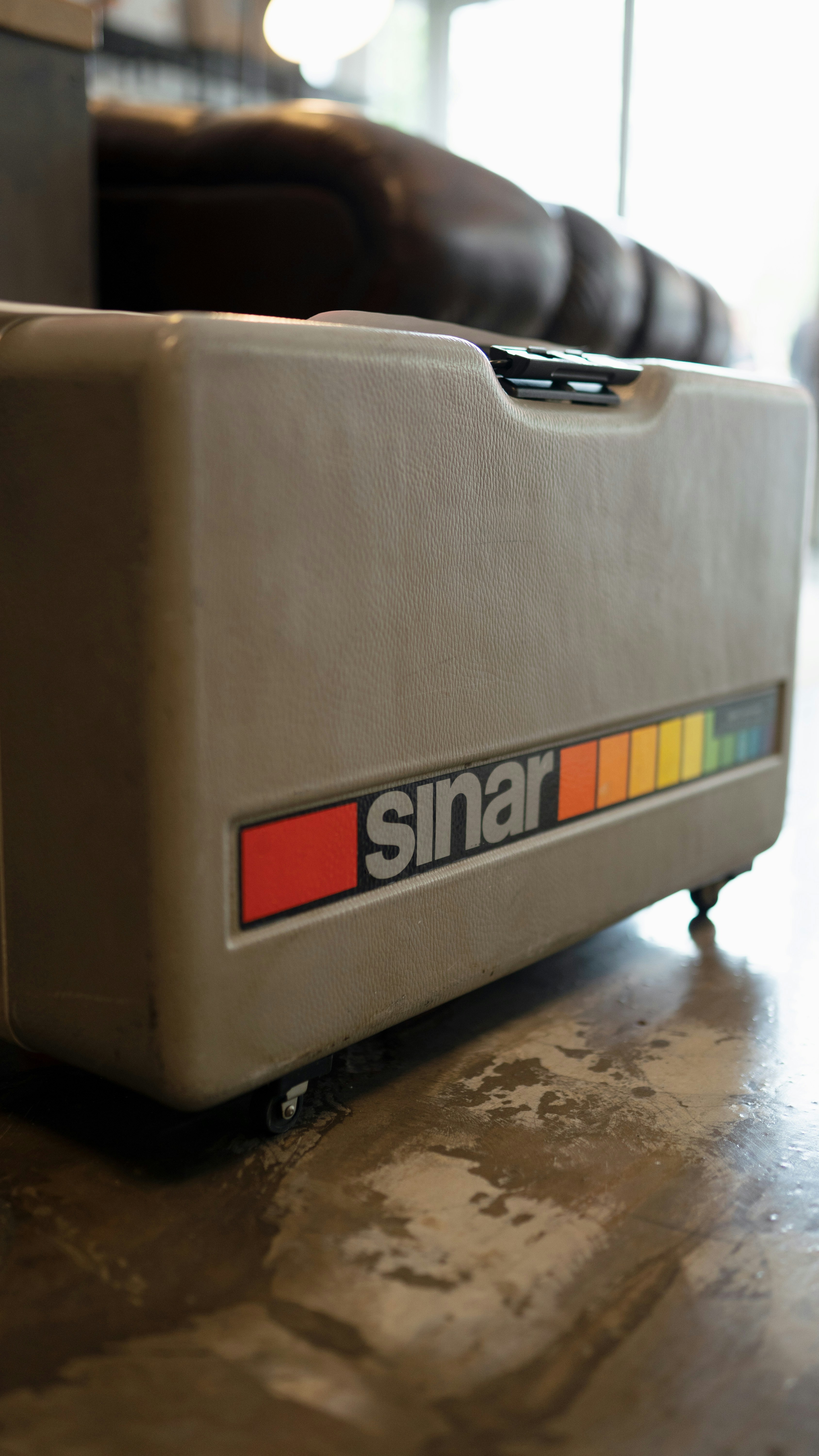 a close up of a box on a table