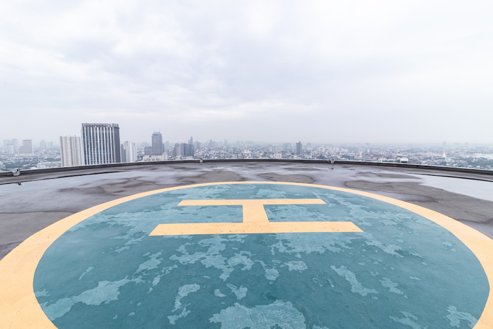 a view of a city from the top of a building